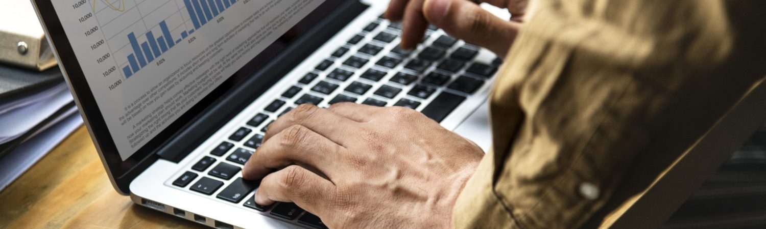 Business people working on a laptop